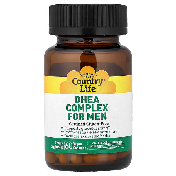 Country Life, DHEA Complex for Men, 60 Vegan Capsules