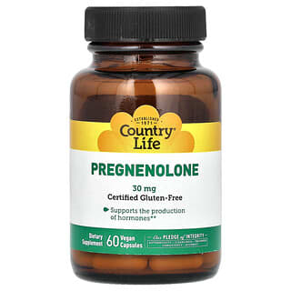 Country Life, Pregnenolone, 30 mg, 60 Vegan Capsules