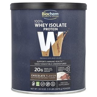 Biochem, 100% de Proteína Whey Isolada, Chocolate, 878 g (1,9 lbs)