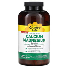 Country Life, Kalzium-Magnesium-Komplex, 360 Tabletten