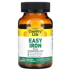 Country Life, Easy Iron, 25 mg, 90 vegane Kapseln