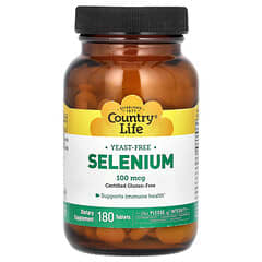 Country Life, Selenium, 100 mcg, 180 Tabletten