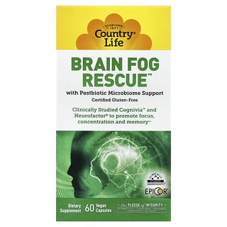 Country Life, Brain Fog Rescue™, 60 Vegan Capsules