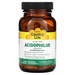 Country Life, Acidophilus à la pectine, 100 capsules vegan
