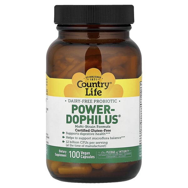 Country Life, Power-Dophilus®, 100 Vegan Κάψουλες