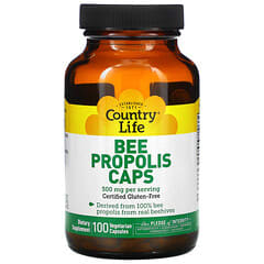 Country Life, Bee Propolis Caps, 250 mg, 100 Vegetarian Capsules