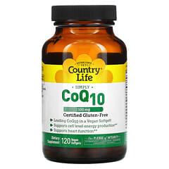 Country Life, CoQ10, 100 mg, 120 Cápsulas Softgel Veganas
