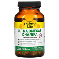 Country Life, Ultra Omegas DHA/EPA, 120 Softgels