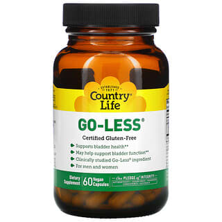 Country Life, Go Less，男女通用，帮助膀胱健康，60 粒全素胶囊