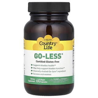 Country Life, Go Less，男女通用，帮助膀胱健康，60 粒全素胶囊