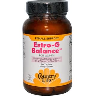 Country Life, Estro-G Balance, for Women, 60 Tablets