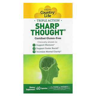 Country Life, Triple Action Sharp Thought, 60 Capsules
