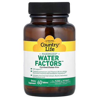 Country Life, Maximized Water Factors, 60 Tablets