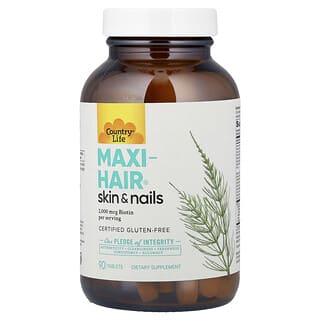 Country Life, Maxi-Hair®, Huid & Nagels, 90 Tabletten