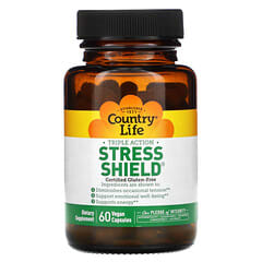 Country Life, Triple Action Stress Shield, 60 Vegan Capsules