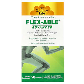 Country Life, Flex-Able® 三合一高級複合營養膠囊，90 粒裝