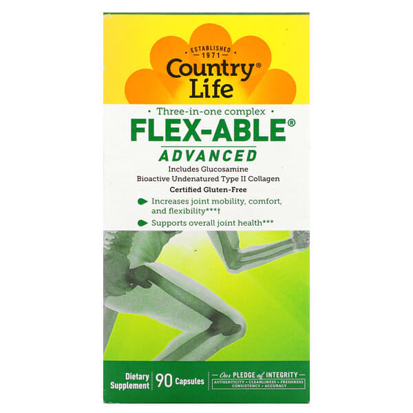 Country Life, Three-In-One Complex, Flex-Able Advanced, 90 Capsules