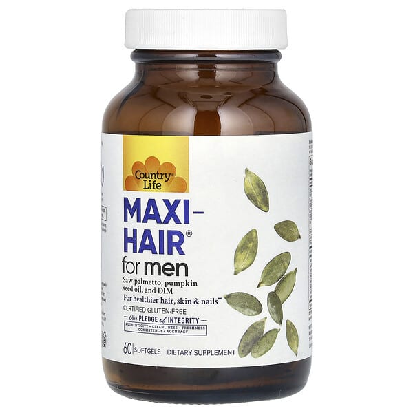 Country Life Maxi-Hair for Men, 60 Softgels