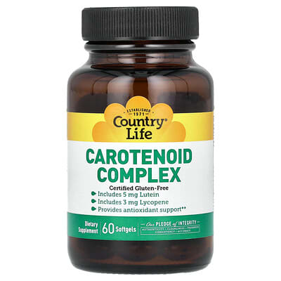 Country Life, Carotenoid Complex, 60 Tablets