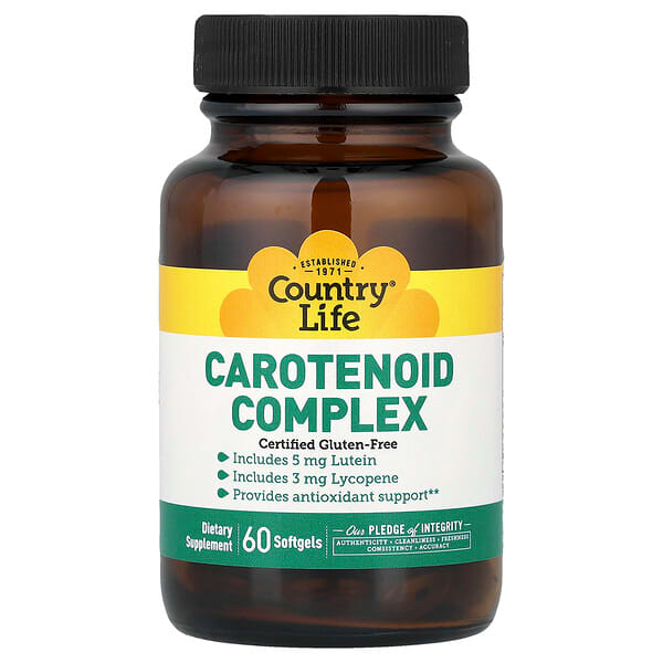 Country Life, Carotenoid Complex, 60 Softgels