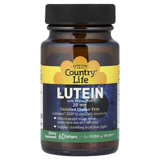 Country Life, Lutein with Zeaxanthin, 60 Softgels