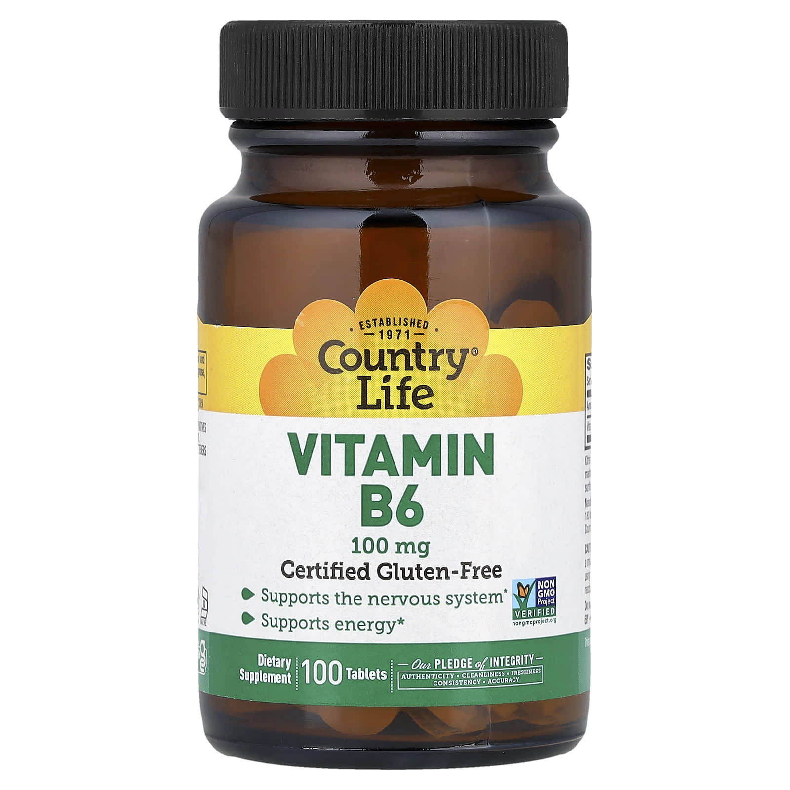 Country Life Vitamin B6 – 100 comprimés de Country Life
