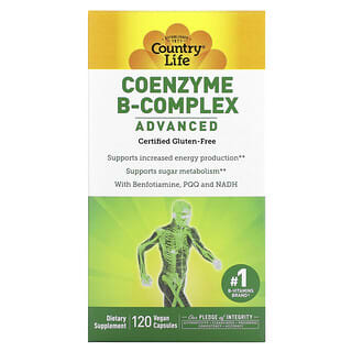 كونتري لايف‏, مركب الإنريمات المساعدة فيتامينات-ب، المتطور، 120 كبسولة نباتية