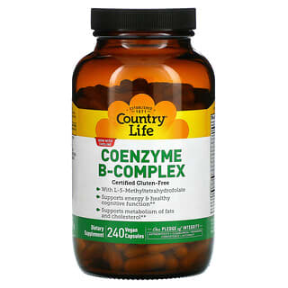 Country Life, Complexe à la coenzyme B, 240 capsules vegan