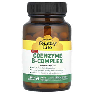 Country Life, Coenzyme B-Complex , 60 Vegan Capsules