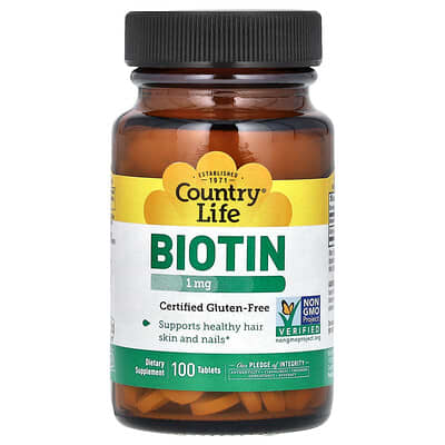 Country Life, Biovitamins, 1000 mcg, 100 Tablets