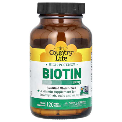 Country Life, Biovitamins, Extra Strength, 10 mg, 120 Vegan Capsules