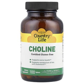 Country Life, Choline, 266 mg, 100 Tablets