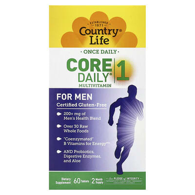 Country Life, Core Daily&reg; 1 Multivitamin, For Men, 60 Tablets