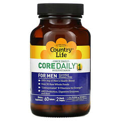 Country Life, Core Daily-1 Multivitamines, Hommes, 60 comprimés