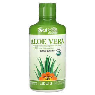Country Life, Realfood Organics, Aloe vera liquide, 944 ml