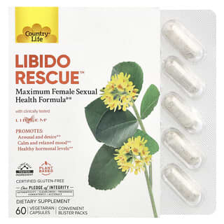 Country Life, Libido Rescue™, 60 Cápsulas Vegetarianas