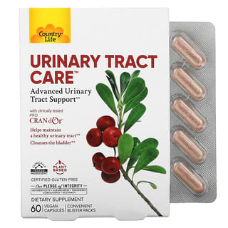Country Life, Urinary Tract Care, Advanced Support, 60 Vegan Capsules