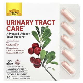 Country Life, Urinary Tract Care, Advanced Support, 60 Vegan Capsules