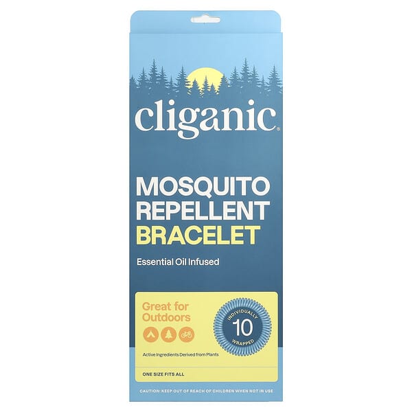 Cliganic, 모기 퇴치 팔찌, 10팩