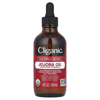 Cliganic, Huile de jojoba biologique, 120 ml