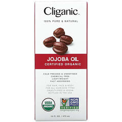 Cliganic, 100% puro y natural, Aceite de jojoba, 473 ml (16 oz. Líq.)