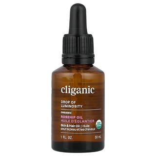 Cliganic, Drop of Luminosity™, Organic Rosehip Oil, 1 fl oz (30 ml)