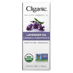 Cliganic, 100% Pure Essential Oil, Lavender Oil, 0.33 fl oz (10 ml)