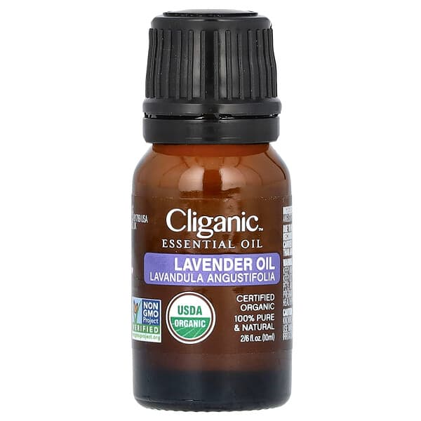 Cliganic, 100% Pure Essential Oil, Lavender Oil, 2.6 fl oz (10 ml)