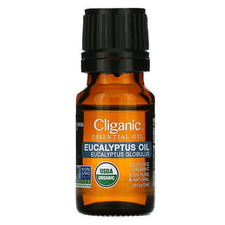 Cliganic, 100% Pure Essential Oil, Eucalyptus, 0.33 fl oz (10 ml)