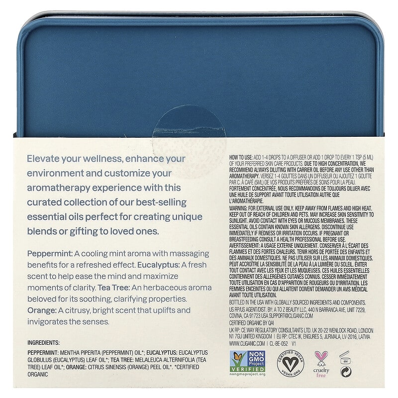 ザ ベーシックス、Essential Oil Aromatherapy Set、4点セット
