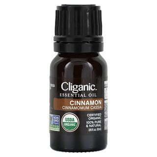 Cliganic, 100% Pure Essential Oil, Cinnamon Oil, 0.33 fl oz (10 ml)
