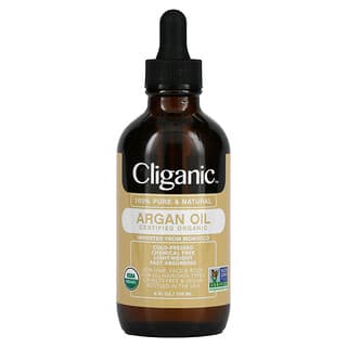 Cliganic, Aceite de argán 100 % puro y natural, 120 ml (4 oz. líq.)