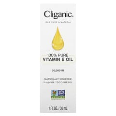 Cliganic 100% Pure Vitamin E Oil for Skin, Hair & Face - 30,000 IU, Non-GMO Verified | Natural D-Alpha Tocopherol