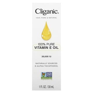 Cliganic‏, 100% שמן ויטמין E טהור, 30,000 יחב"ל, 30 מ"ל (אונקיית נוזל 1)